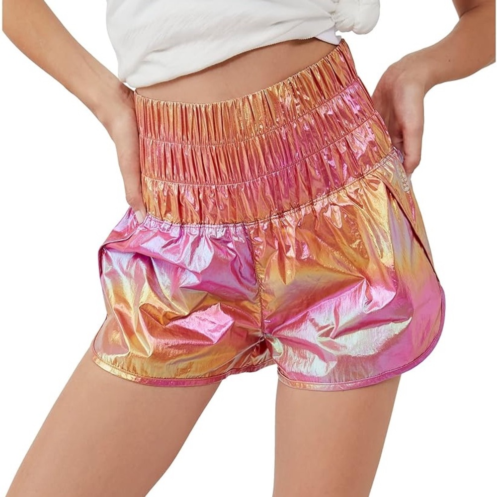Free People Movement Way Home Shine Shorts